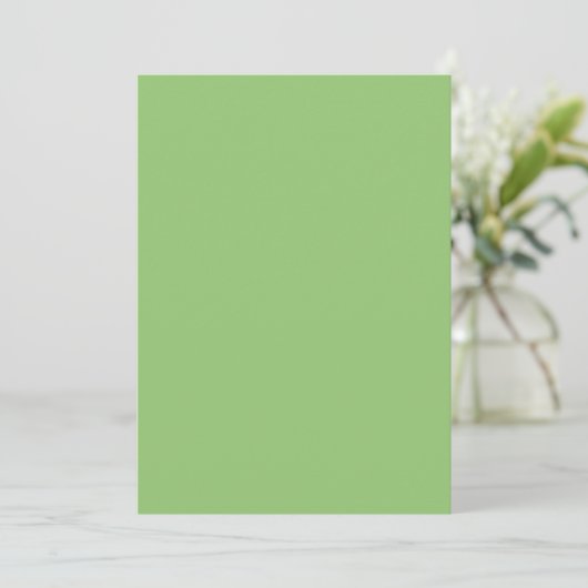 True Pistachio Green Feiertagskarte (Stehend Vorderseite)