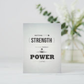 True Power - Inspiration Postcard Postkarte (Stehend Vorderseite)