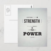 True Power - Inspiration Postcard Postkarte (Vorne/Hinten)