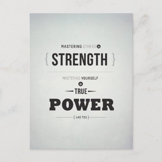 True Power - Inspiration Postcard Postkarte (Vorderseite)