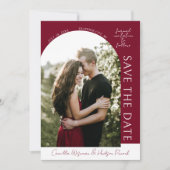 True Simplicity 4 | Burgundy | Save The Date (Vorderseite)