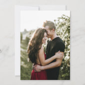 True Simplicity 4 | Dark Burgundy Rehearsal Dinner Einladung (Rückseite)