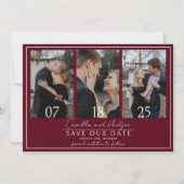 True Simplicity 4 | Dark Burgundy | Wedding Save The Date (Vorderseite)