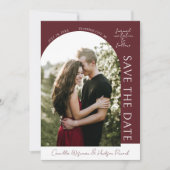 True Simplicity 4 | Tiefes Burgund | Save The Date (Vorderseite)