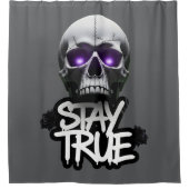 True Skull bleibe Duschvorhang (Vorderseite)