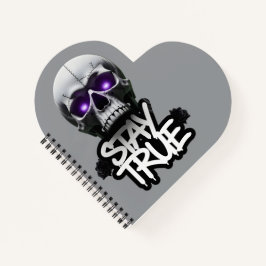 True Skull-Notebook bleibe Notizblock