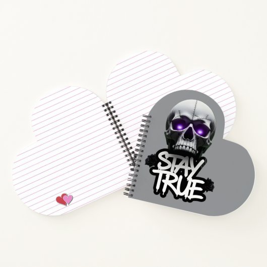 True Skull-Notebook bleibe Notizblock (Innenseite)