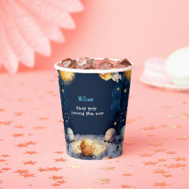 True Space First Trip Around The Sun 1st Birthday Pappbecher