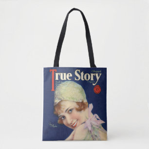 True Story August 1929 Tote Bag mit Fay Marbe Tasche