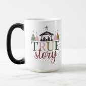 True Story Christmas Bibel Verse Verwandlungstasse (Links)