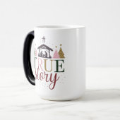 True Story Christmas Bibel Verse Verwandlungstasse (Vorderseite Links)