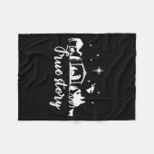 True Story Christmas Gift Religious Nativity Scene Fleecedecke (Vorderseite (Horizontal))
