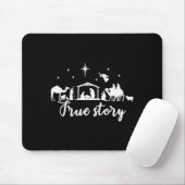 True Story Christmas Gift Religious Nativity Scene Mousepad (Mit Mouse)
