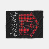 True Story Christmas Manger Nativity Scene Buffalo Fleecedecke (Vorderseite (Horizontal))