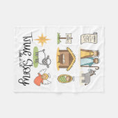 True Story Jesus Nativity Christian Christmas  Fleecedecke (Vorderseite (Horizontal))