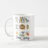 True Story Jesus Nativity Christian Christmas Kaffeetasse (Links)