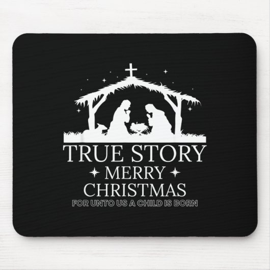 True Story Merry Christmas Mousepad (Vorne)
