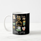 True Story Nativity Christmas Baby God Jesus Chris Kaffeetasse (Links)