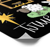 True Story Nativity Christmas Baby God Jesus Chris Poster (Ecke)