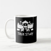 True Story Nativity Christmas Baby Jesus Manger Kaffeetasse (Links)