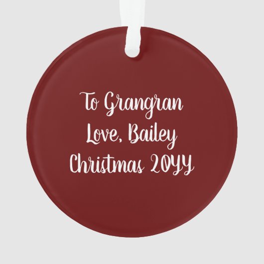 True Story Nativity Mary Joseph Weihnachten Ornament (Rückseite)