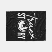 True Story Nativity Scene Christian Christmas Xmas Fleecedecke (Vorderseite (Horizontal))