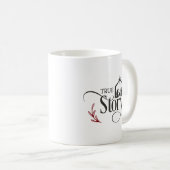 True Story Nativity Weihnachtskaffee-Tasse Kaffeetasse (VorderseiteRechts)