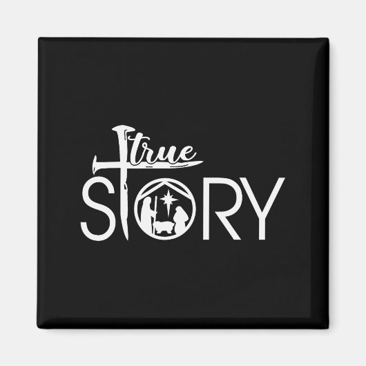 True Story Of Jesus Birth Christmas Nativity Chris Magnet (Vorne)
