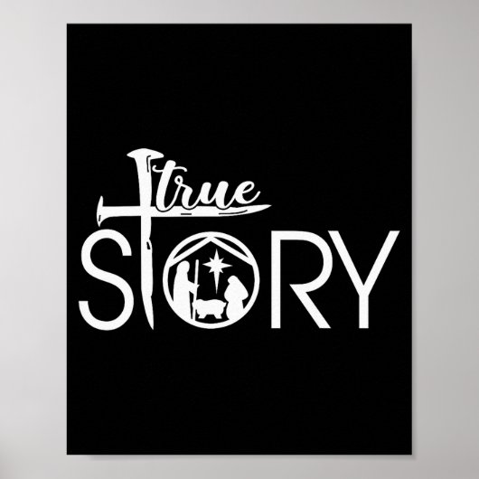 True Story Of Jesus Birth Christmas Nativity Chris Poster (Vorne)