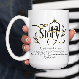 True Story Religious Christmas Kaffeetasse