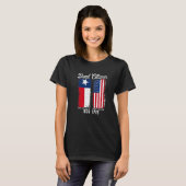 True Texan Dual Citizen Liebe Texas und Amerika T-Shirt (Vorne ganz)