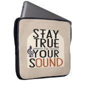 True to Your Sound Option 2 bleibe Laptopschutzhülle (Vorne Rechts)