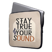 True to Your Sound Option 2 bleibe Laptopschutzhülle (Vorderseite Links)