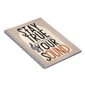 True to Your Sound Option 2 bleibe Notizblock (Rechte Seite)