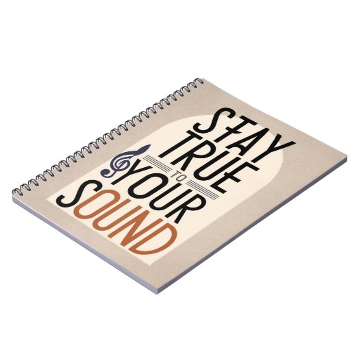 True to Your Sound Option 2 bleibe Notizblock (Linke Seite)