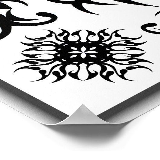 True Tribal Tattoos-01 Poster (Ecke)