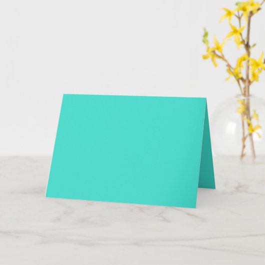 True Türkis Karte (Gelbe Blume)