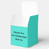 True Türkise Blue Green Southwestern Solid Color Geschenkschachtel (Geöffnet)