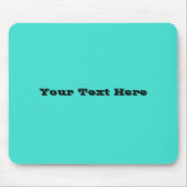 True Türkise Blue Green Southwestern Solid Color Mousepad (Vorne)