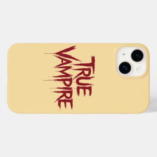 True Vampire Gothic Dripping Blood Text Design Case-Mate iPhone Hülle (Rückseite (Horizontal))