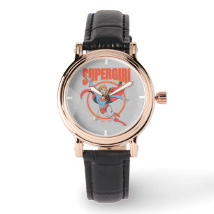 True Vintag Supergirl Flying Graphic Armbanduhr