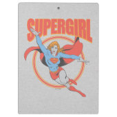 True Vintag Supergirl Flying Graphic Klemmbrett (Rückseite)