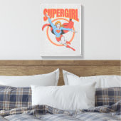 True Vintag Supergirl Flying Graphic Leinwanddruck (Insitu (Schlafzimmer))