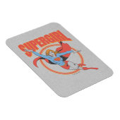 True Vintag Supergirl Flying Graphic Magnet (Rechte Seite)