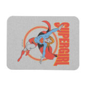 True Vintag Supergirl Flying Graphic Magnet (Horizontal)