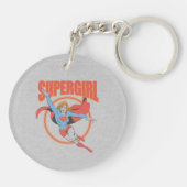 True Vintag Supergirl Flying Graphic Schlüsselanhänger (Rückseite)