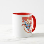 True Vintag Supergirl Flying Graphic Tasse (VorderseiteRechts)