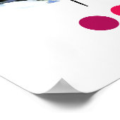 True Winter Type Saisonfarbenanalyse Art Poster (Ecke)