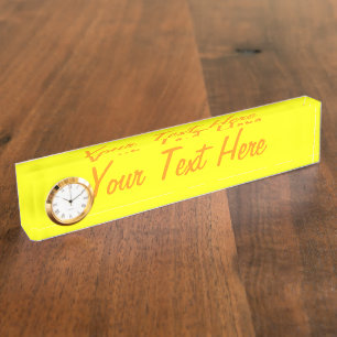 True Yellow Fluo Color Delight Ready to Customizat Namensplakette