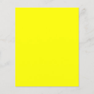 True Yellow Fluo Freude an der Anpassung Flyer